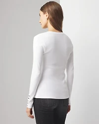 Long Sleeve Ribbed Tee