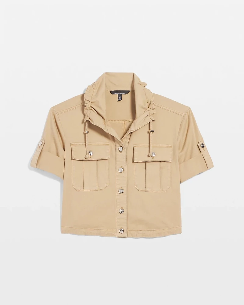Short-Sleeve Pret Relaxed Utility Jacket