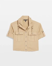 Short-Sleeve Pret Relaxed Utility Jacket