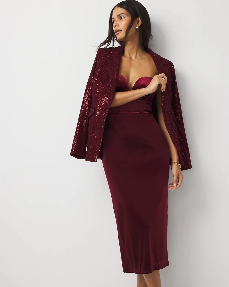 Velvet Midi Dress
