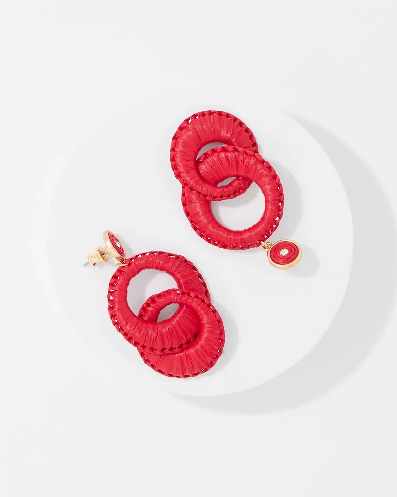 Raffia Drop Earrings