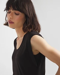 High-Rise Scoop Neck Tee