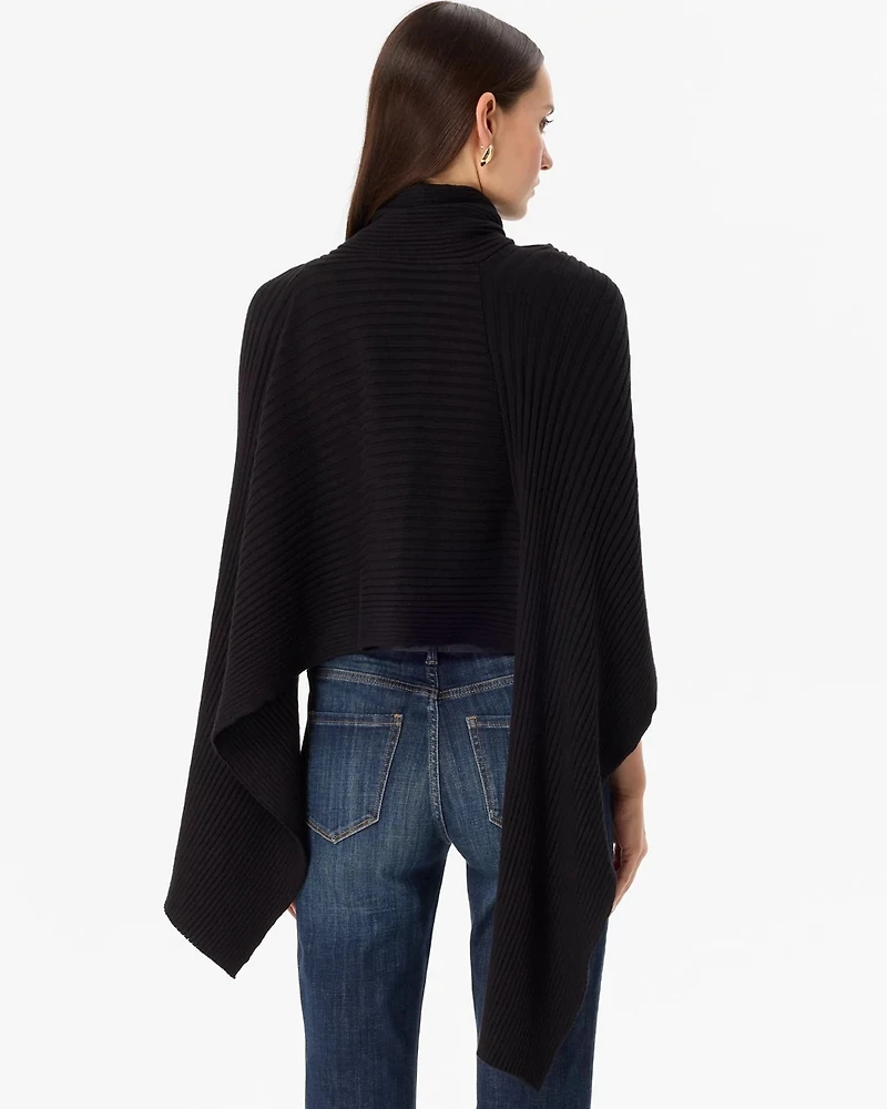 Ribbed Convertible Ruana