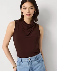 Cowl Neck Sleeveless Top