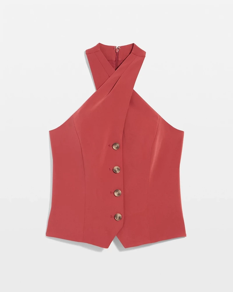 Crossover Halter Vest