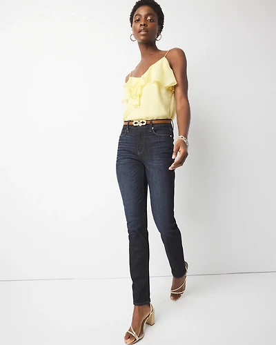 High-Rise Slim Jeans