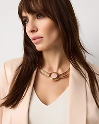 Rose Quartz Collar Necklace