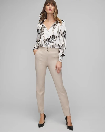 WHBM® Jolie Button Straight Pant