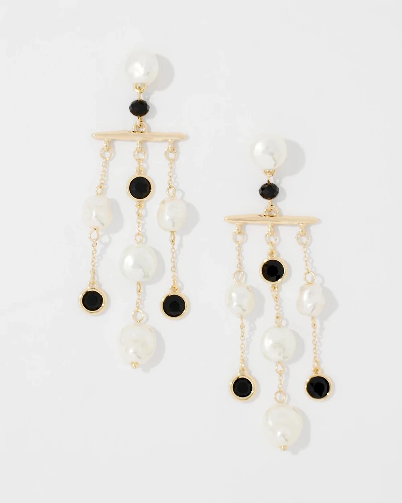 Black + White Statement Earrings
