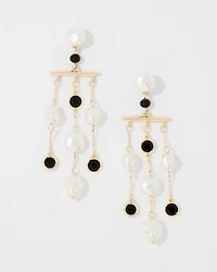 Black + White Statement Earrings