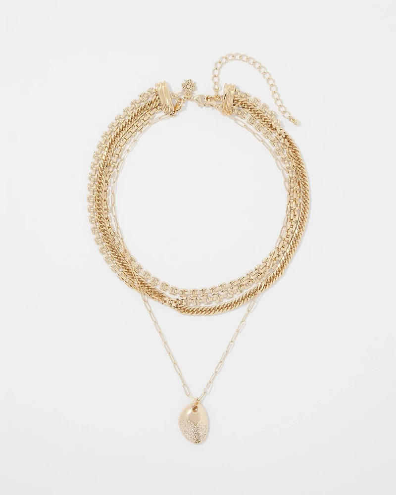 Multi-Strand Convertible Pendant Necklace
