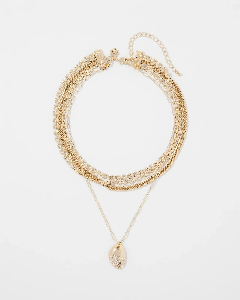 Multi-Strand Convertible Pendant Necklace