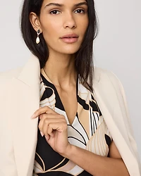 Mother of Pearl Linear Earrings