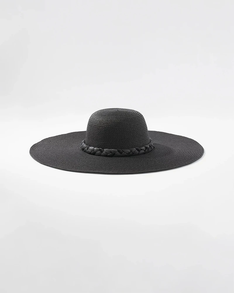 Braided Raffia Floppy Hat