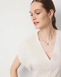 Tie Back Satin Top