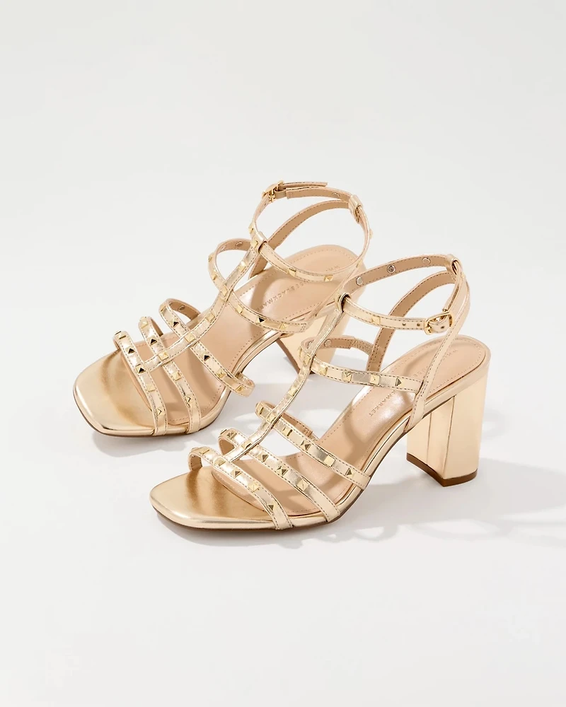 Studded Heeled Sandal