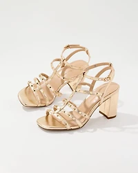 Studded Heeled Sandal