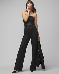 Strapless Belted Jumpsuit