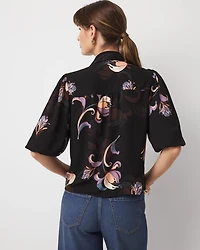 Puff Sleeve Ruffle Shirt