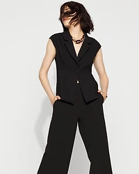 Cropped Tailored Vest