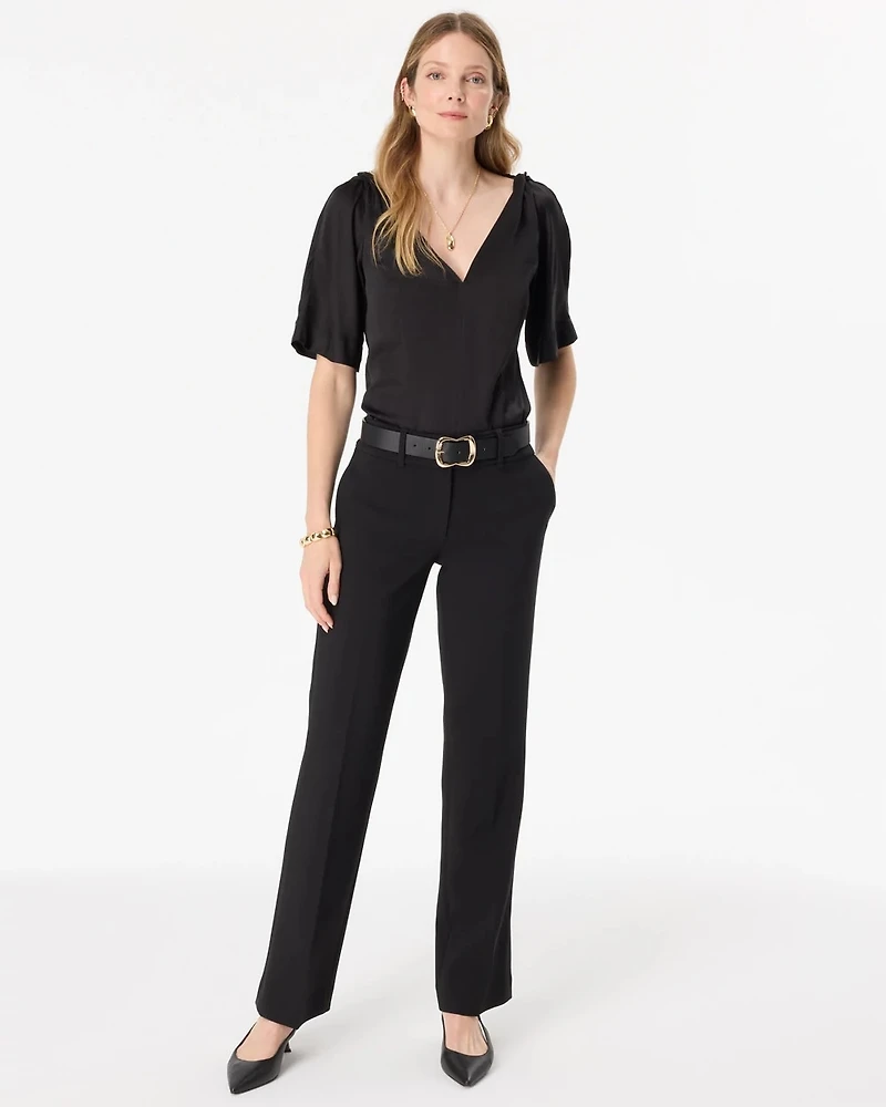 Petite Luxe Stretch Mid Rise Riley Trouser