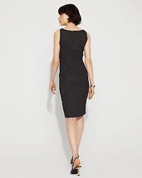 Pinstripe Sheath Dress