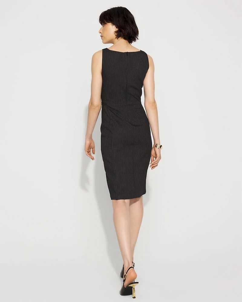 Pinstripe Sheath Dress