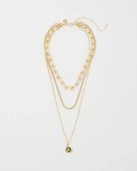 Olive + Gold Convertible Necklace