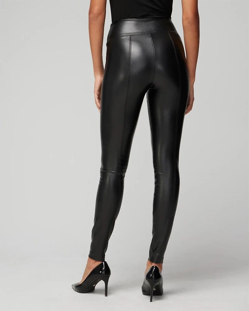 Faux Leather Runway Legging