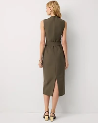 Petite Sleeveless Belted Sheath Dress