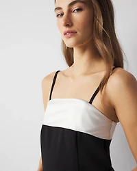 Strapless Tuxedo Mini Dress
