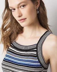 Striped Halter Midi Dress