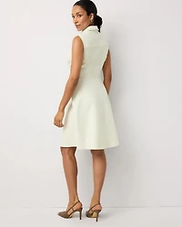 Faux Front Twist Shirt Dress