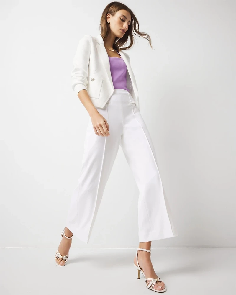 Cropped Wide Leg Pant