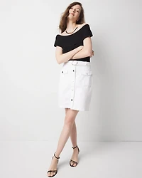 Belted Cargo Mini Skirt