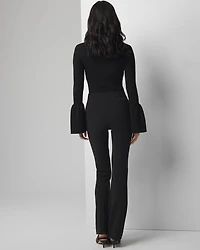 High-Rise Scuba Bootcut Pants