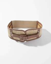 Raffia Wide Belt