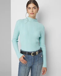 Ribbed Mockneck Sweater