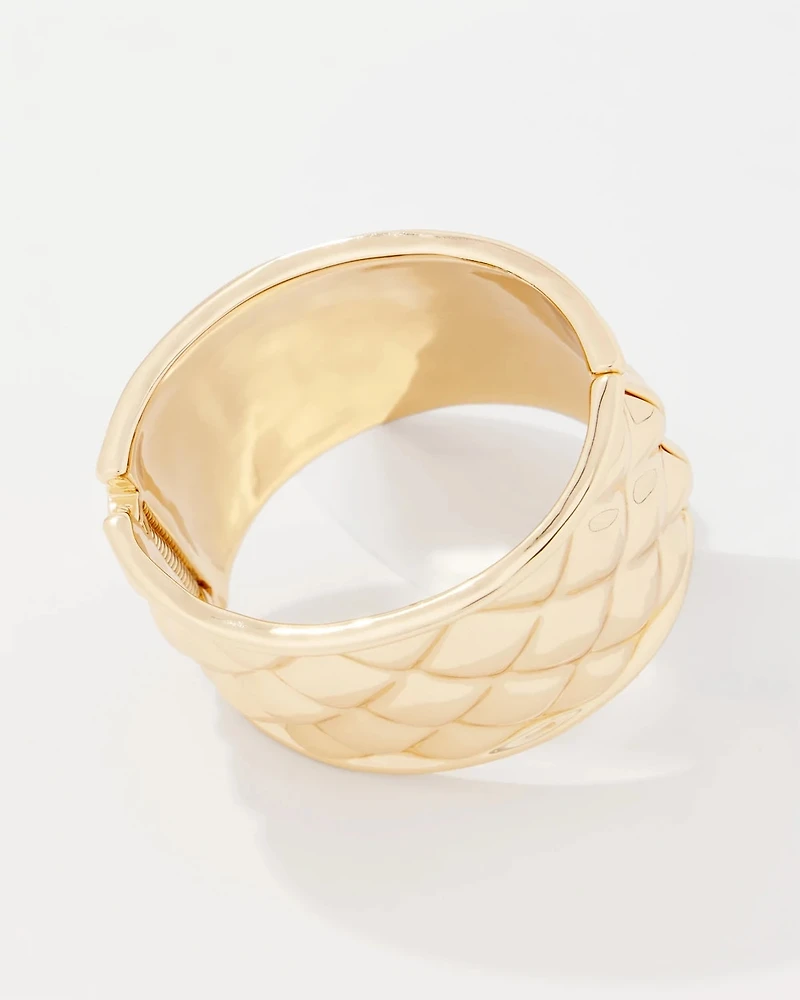Gold Quilted Cuff