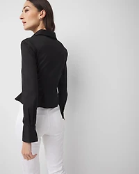 Seamed Poplin Shirt