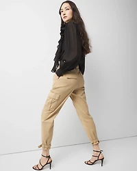 Petite Extra High-Rise Pret Cargo Tapered Ankle Pant