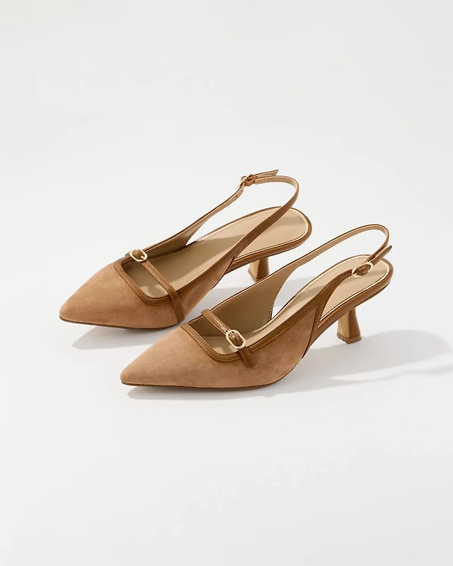 Slingback Kitten Heel Pump