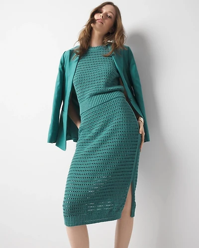 Petite Crochet Pencil Skirt