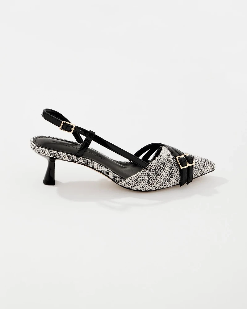 Bouclé Slingback Pump