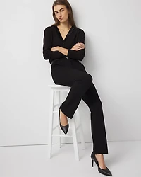 Embellished V-neck Top