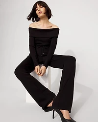 Off-The-Shoulder Fold-Over Jumpsuit