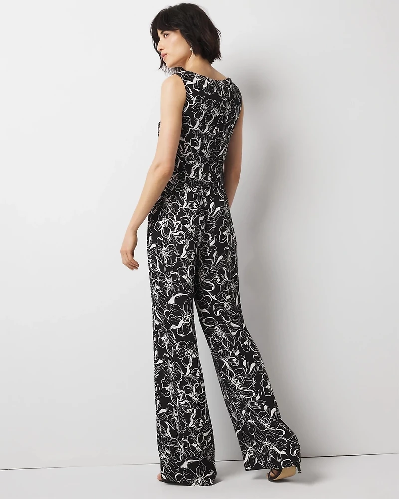 High-Rise Wide Leg Floral Pant