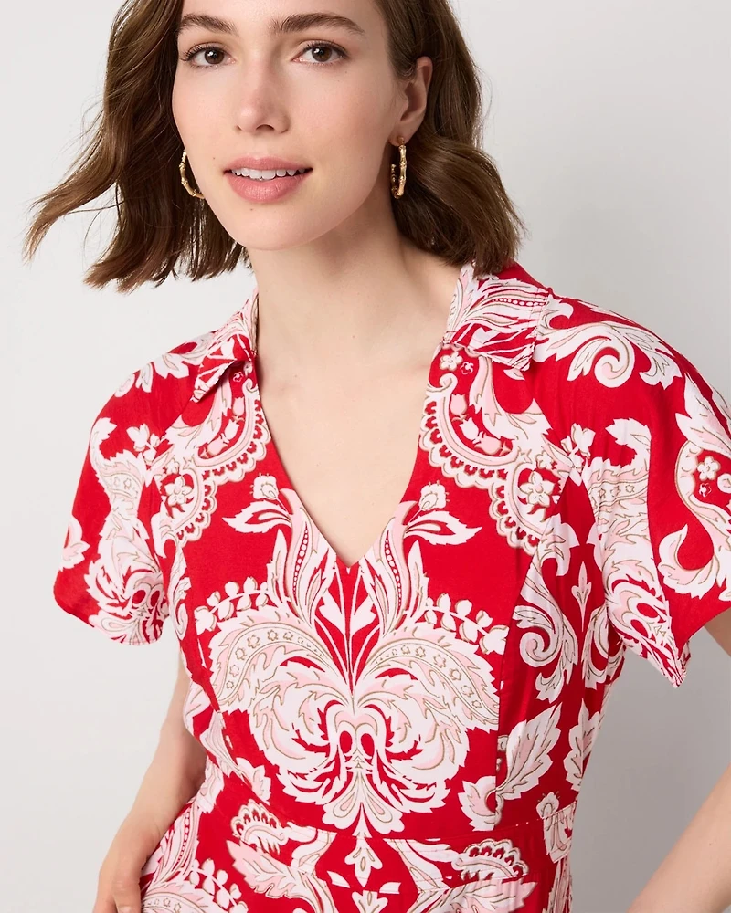 Tiered Midi Dress