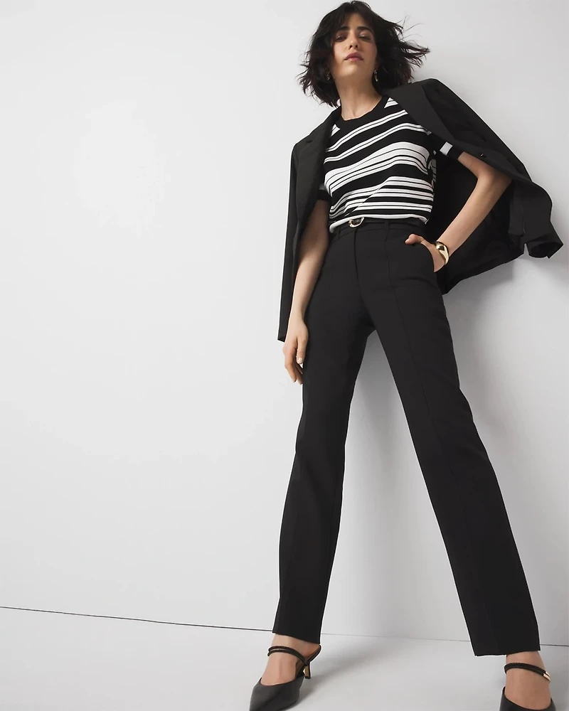 High-Rise Straight Pant