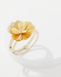 3D Floral Hinge Bracelet